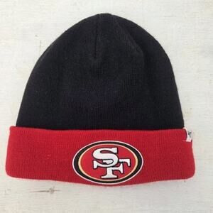 San Francisco 49ers Beanie Hat Black Red ’47 Brand NFL Football Winter Cap